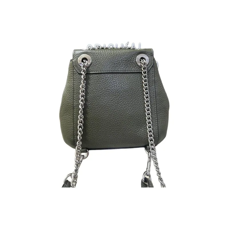 COACH Convertible Cow Leather Crossbody Bag, Backpack Large Size Women's Olive Green-3