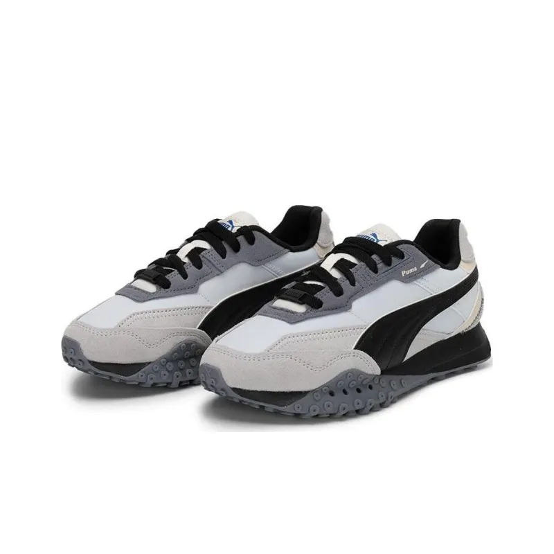 PUMA Blktop Rider Lightweight Low Top Casual Running Shoes Unisex White Gray Black-2