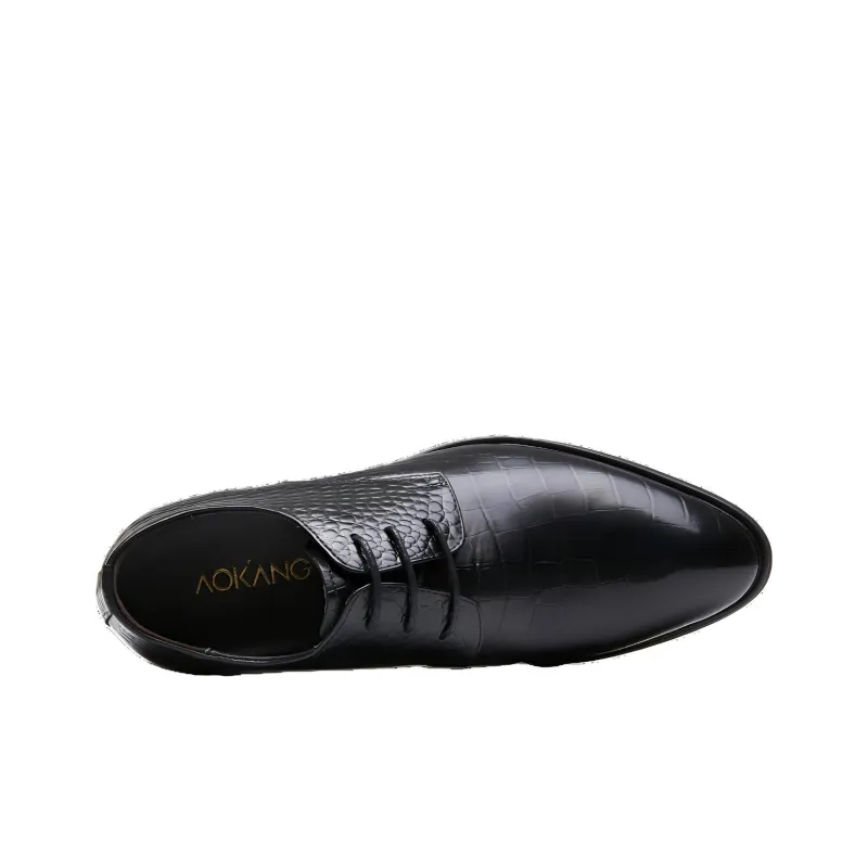 AOKANG Dress Shoes Men Low Top None-3