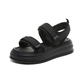 JOSINY Beach Sandals Women's Ecru/Black