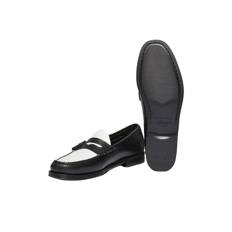 G.H. Bass & Co. Easy Weejuns Larson Loafers Men's Black White-4