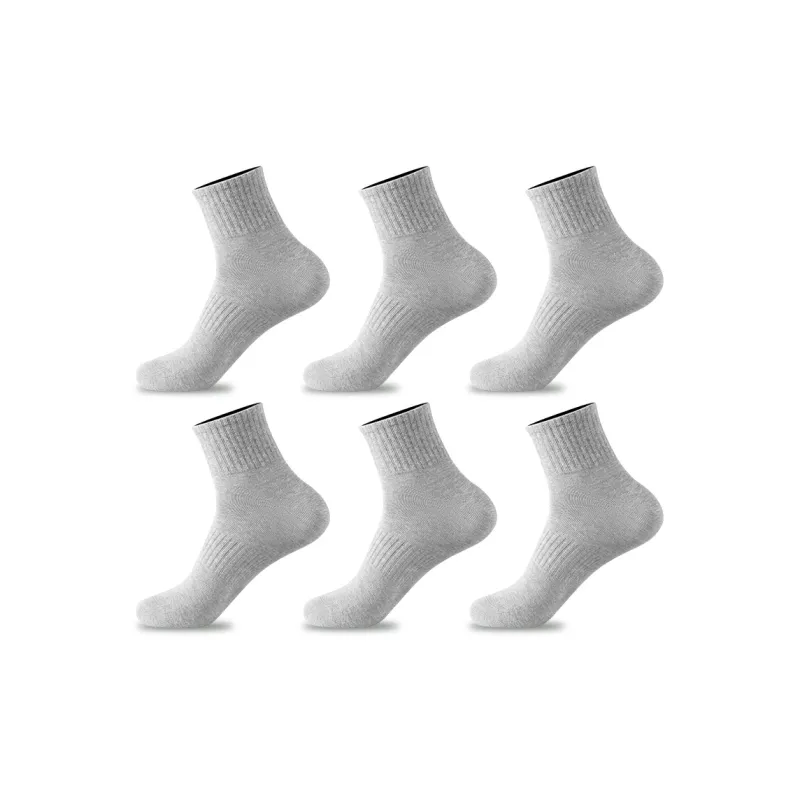 H YXIANG Mid Calf Socks Men's 6 Pack-7