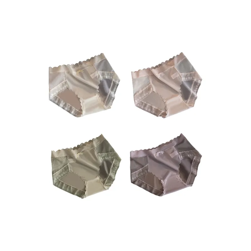 Flowers In Water Underpants Women's 4 Pack-14