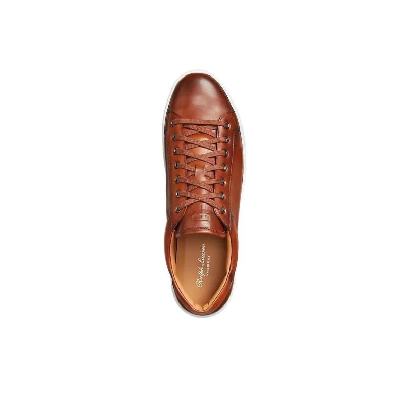 LAUREN RALPH LAUREN Severn Low-Top Skateboard Shoes Men's Tan-3