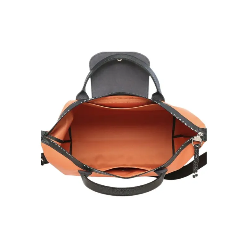 LONGCHAMP Le Pliage Polyamide Canvas Bag, Shoulder Bag, Crossbody Bag, Handbag Tubas Women's Ochre-5