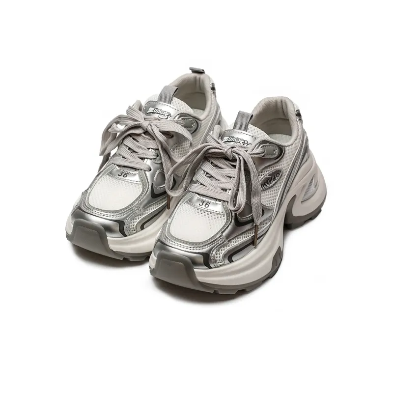 Zun'er Cushioning Anti-Slip And Wear-Resistant Low-Top Chunky Sneakers Unisex-8
