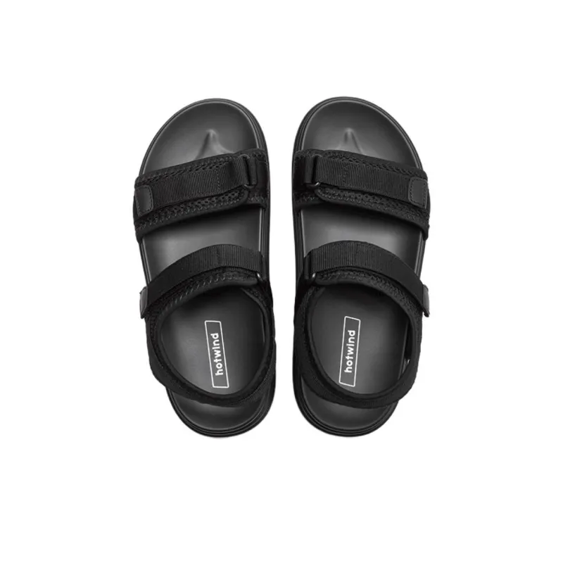 Hotwind Beach Sandals Women's Black-4