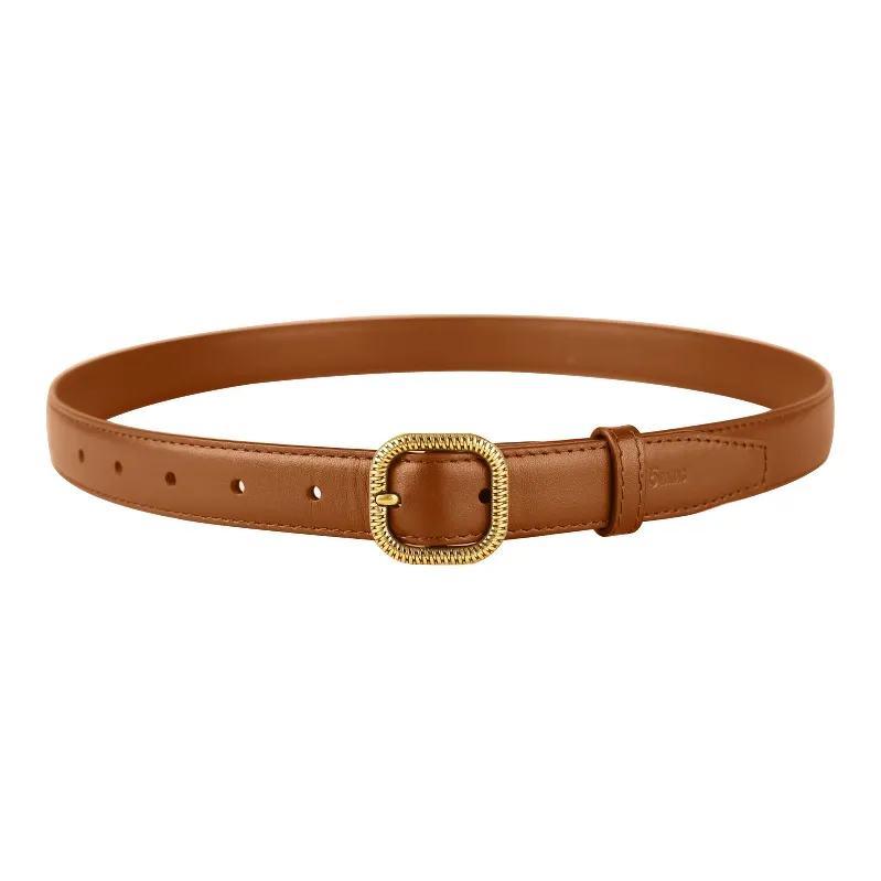 15 MINS Split Cow Leather Leather Belts Women's Multiple Colors Width  2.4cm-2