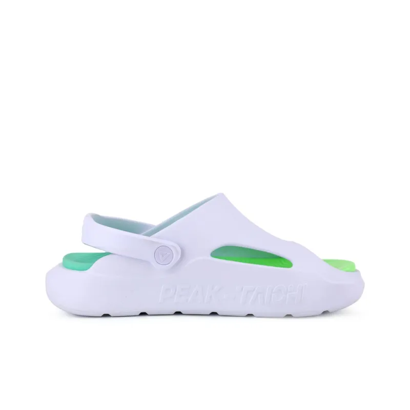 PEAK Slide Slippers Men's White Emerald Green-1