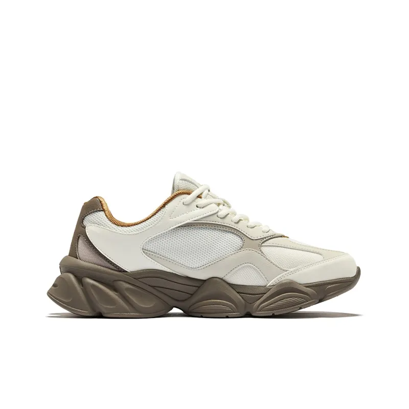 Erke Sunrise 2 Durable Breathable Low Top Casual Shoes Men's Microcrystal White Wild Gray-1
