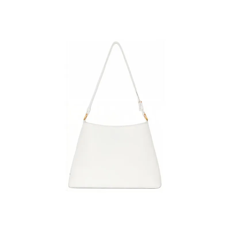 BALMAIN Grain Calfskin Portable Crossbody Bag, Shoulder Bag Women's White-2