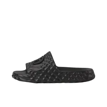 GUCCI Slide Sandal Interlocking G Black Water Ripples