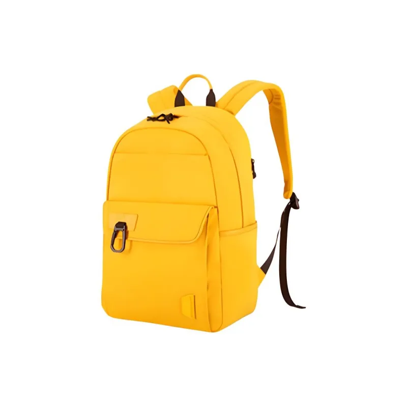BAGSMART Fabric Backpack Large Size Unisex Black/Lemon/Light Green-3