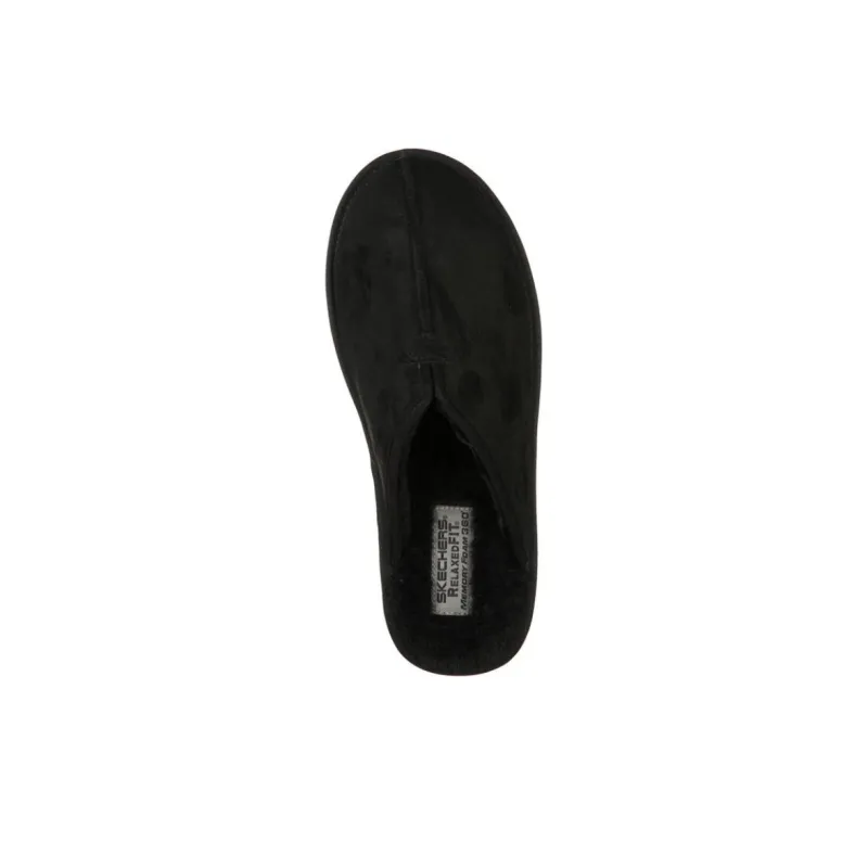 Skechers Relaxed Fit Abrasion-Resistant Slip-Resistant Wrap-toe Slippers Men's Black-3