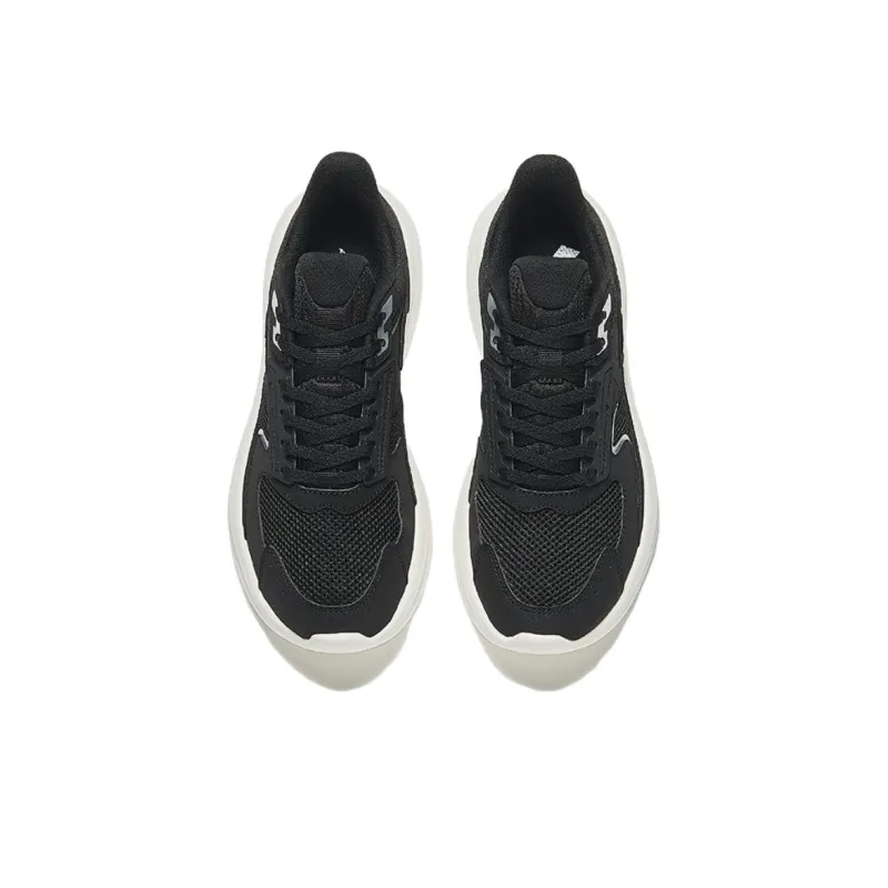 Anta Running Collection Cushioned Slip Resistant Low Top Running Shoes Women's Black-2