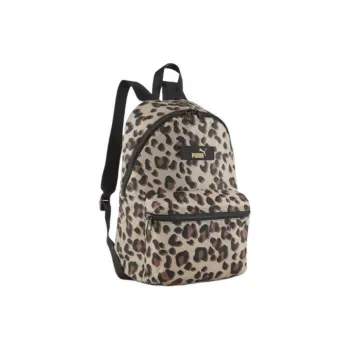PUMA Polyester Backpack Regular Women's Grassland Brown Animal