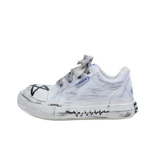 BOOM GUY Canvas Shoes Unisex Low-Top White