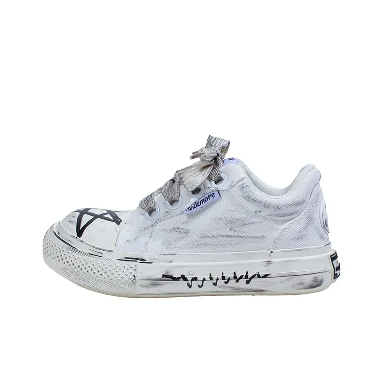 BOOM GUY Canvas Shoes Unisex Low Top White-0