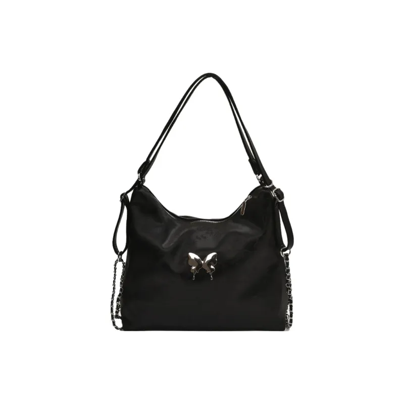 Cool PU Shoulder Bag Crossbody Bag Backpack Women's Black/Pink/Silver/Ecru-0