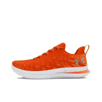 Under Armour Slip Resistant, Abrasion Resistant, Breathable Low Top Training Running Shoes Men's Orange Gray