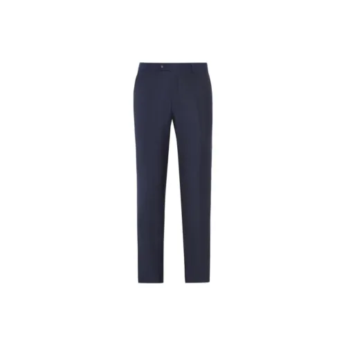 Yiwen Suit Trousers Men Navy Blue