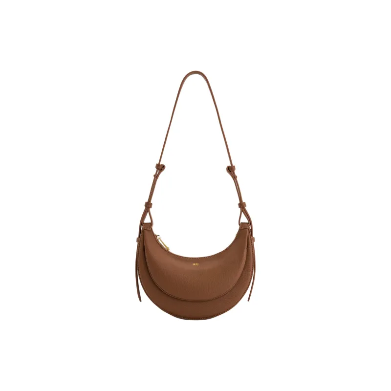 JW PEI Vegan Leather Shoulder Bag Crossbody Bag Women's Brown-0