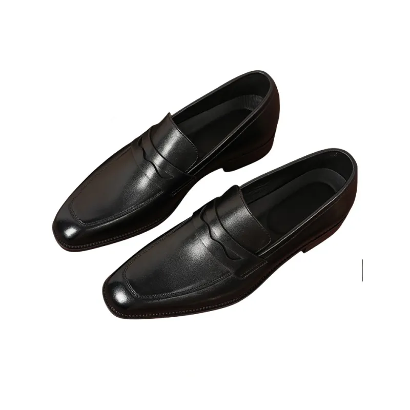Help Dress Shoes Men Low Top Black-2