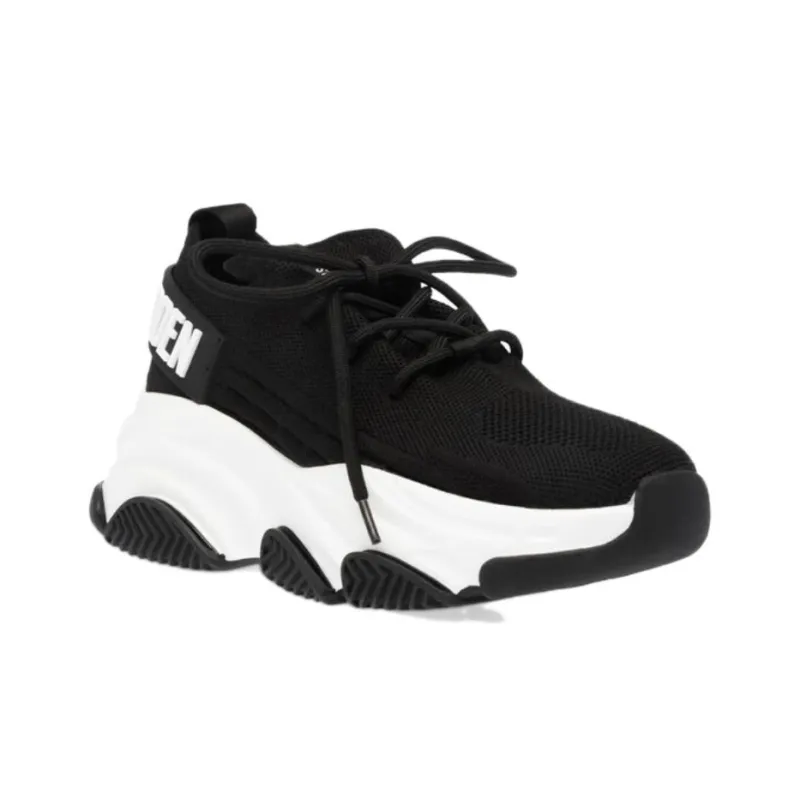 STEVE MADDEN Low Top Chunky Sneakers Women's Black-1