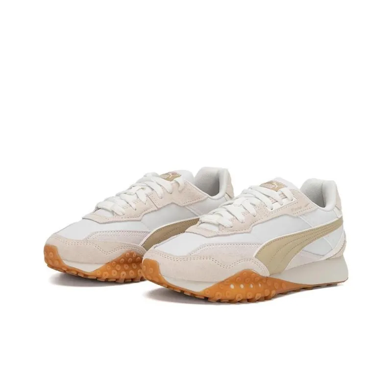 PUMA Blktop Rider Lightweight Low Top Casual Shoes Unisex White Brown-2