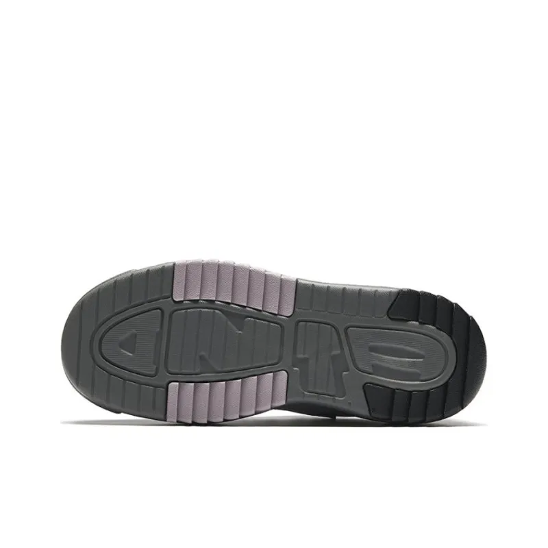 Anta Wave Shoes 2 Height Increasing Breathable Low Top Skateboard Shoes Women's Gray Black-4