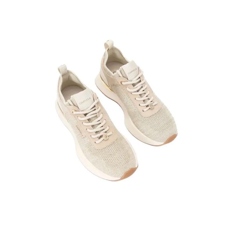 Kurt Geiger London Flare Knit Low-Top Casual Shoes Women's Beige-4