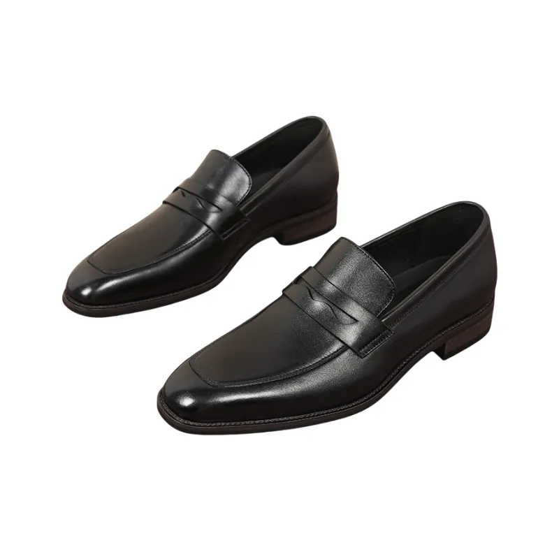 Help Dress Shoes Men Low Top Black-1
