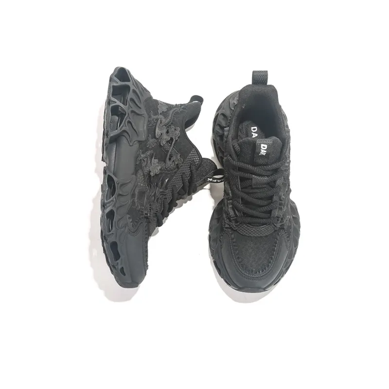 DAFK Wear-Resistant Breathable Support Height Increasing High-Top Chunky Sneakers Men's-5