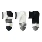 3 Pack (White Wide+White Thin+Black Gray Color Block)