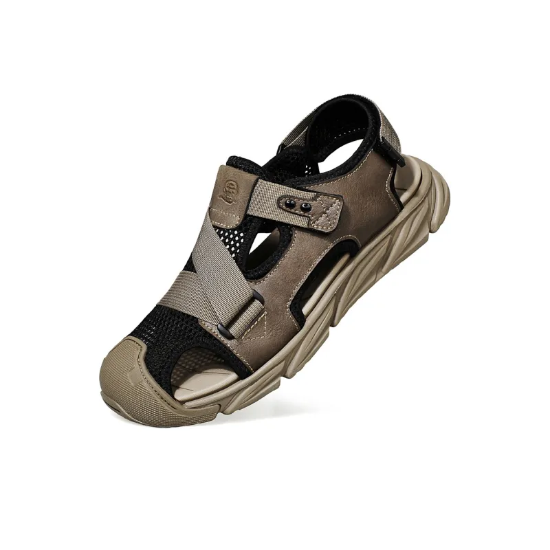 LAORENTOU River Trekking Shoes Men Khaki-5