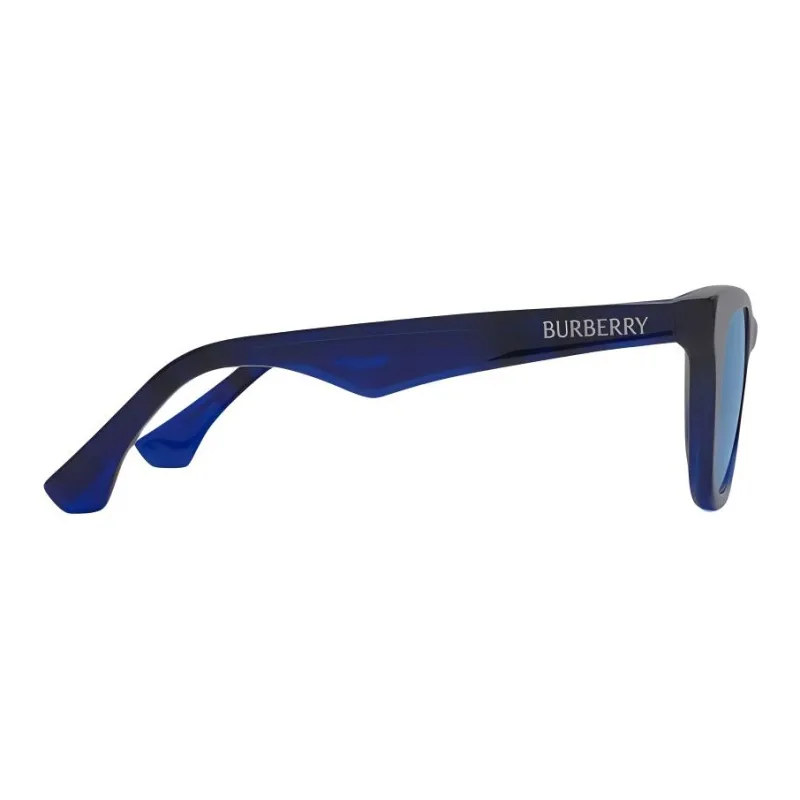 Burberry Acetate Irregular Shape Sunglasses Unisex Blue-2