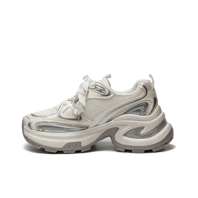 Zun'er Cushioning Anti-Slip And Wear-Resistant Low-Top Chunky Sneakers Unisex-1