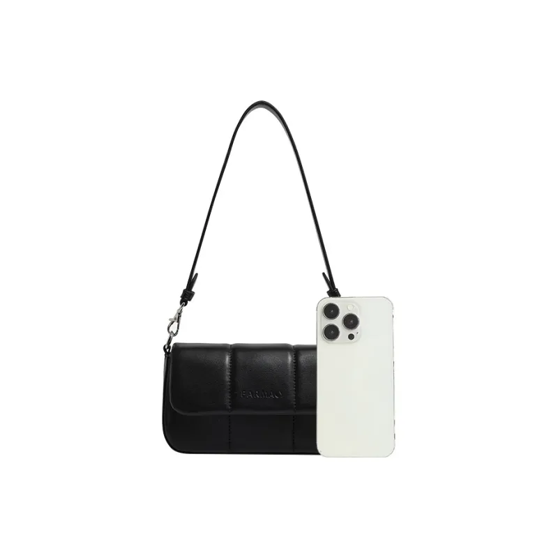 Farmacy Cow Leather Crossbody Bag Shoulder Bag Women's Ecru/Black/Coffee-9