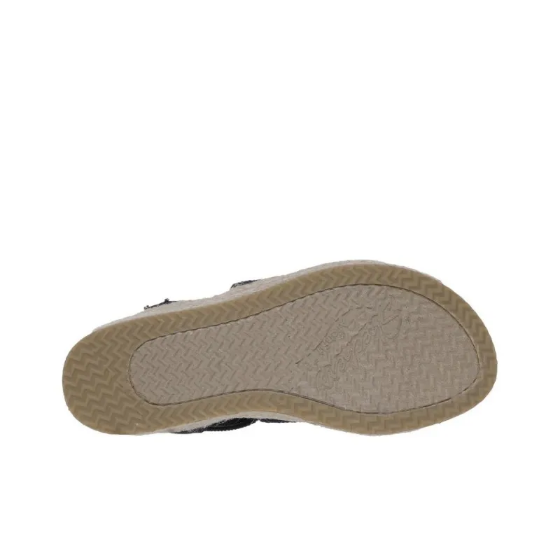 Skechers ARCH FIT BEVERLEE Strap Sandals Medium Heel Women's Blue Brown-4