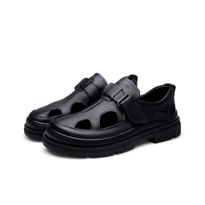 PARDASAUL Men's Casual Shoes Men Low Top Black/Brown-2