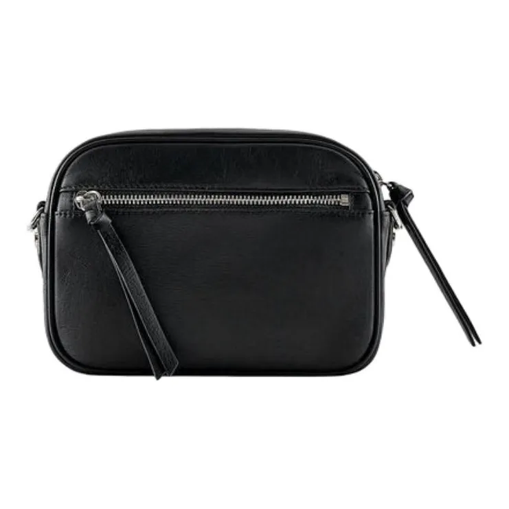 Vivienne Westwood Leather Camera Bag, Shoulder Bag, Crossbody Bag Women's Black-2