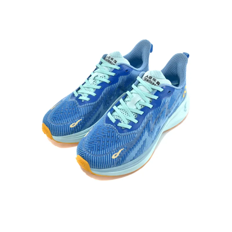 Mailesen Cushioned Slip Resistant Breathable Low Top Running Shoes Unisex Blue-2