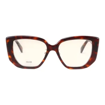 CELINE Irregular Shape Eyeglass Frames Unisex Tortoiseshell