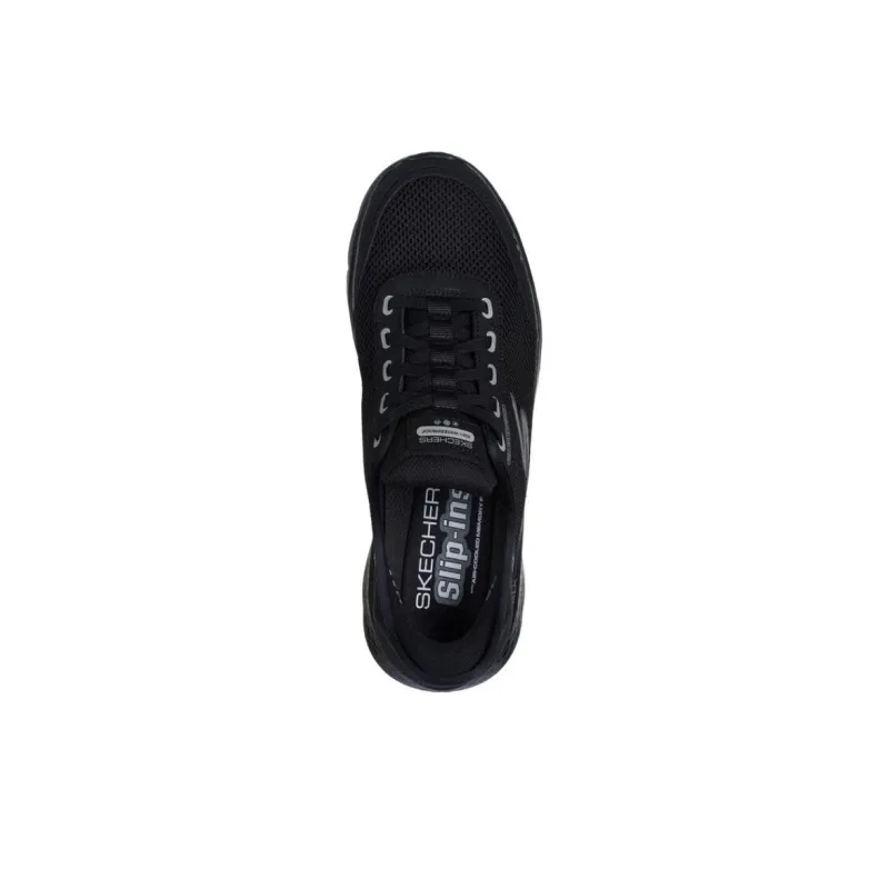 Skechers Go Walk Fle Anti Slip Wear Resistant Waterproof Breathable Lightweight Low Top Running Shoes Men's Black-3