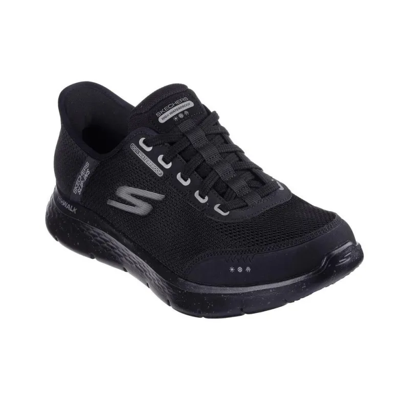 Skechers Go Walk Fle Anti Slip Wear Resistant Waterproof Breathable Lightweight Low Top Running Shoes Men's Black-2