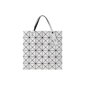 ISSEY MIYAKE LUCENT Six Grid PVC Tote Bag Handbag White