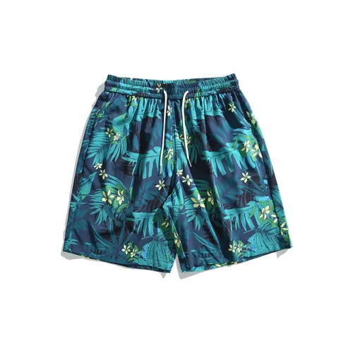 RENBEN Casual Shorts Unisex Hawaii Blue