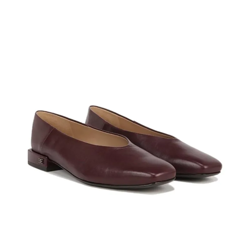 SAM EDELMAN Casual Single Shoes 2.5cm Women's Dark Reddish Purple Red-2
