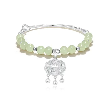 Jodie&Kevin Hetian Jade Bracelets Women's Green Jade