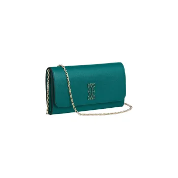 CARTIER C De Cartier Collection Calfskin Shoulder Bag Crossbody Bag Wallet Women's Gasoline Blue